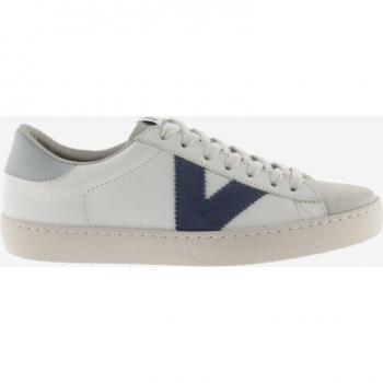 Victoria Berlin - Zapatillas de piel con piezas en contraste y puntera de serraje
