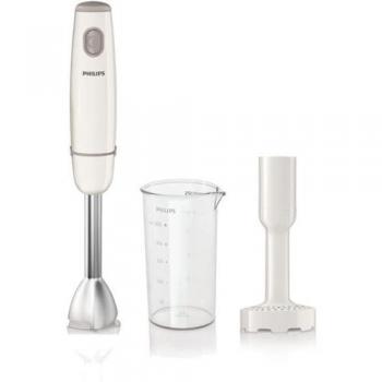 Philips HR1606/00 - Batidora de varilla Daily Collection con tecnología de mezclado ProMix, 550 W, Vaso de 0,5 l, picadora, 1 velocidad,