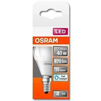 Bombilla LED OSRAM Classic P E14 A60 4,9W 6.500K mate