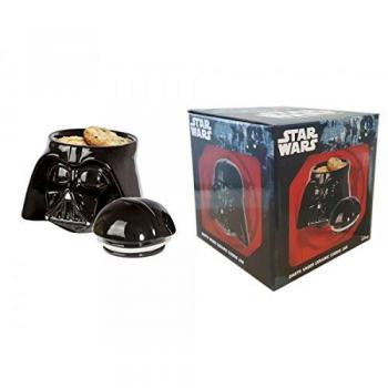 Tarro de Star Wars para galletas de cerámica color negro con forma de cabeza de Darth Vader