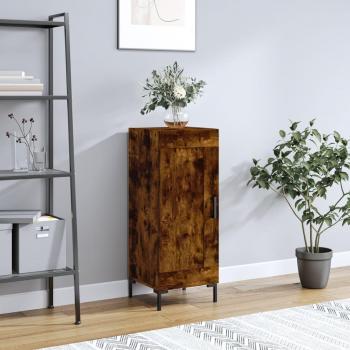 Aparador de madera contrachapada 34,5x34x90 cm Mueble de Almacenaje de Salón, Buffet para salón, Armario Auxiliar, Armario de Almacenamiento en color marrón con acabado en