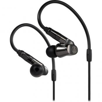 Audio-Technica ATH-IEX1 Hybrid Multi-Driver In-Ear Headphones, Titanium Housing
