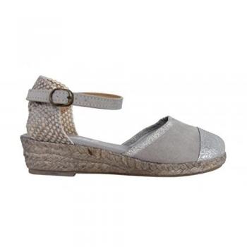 Sandalias de Niña Unisex CHEIW 47096 con Glitter Plata, Talla 29