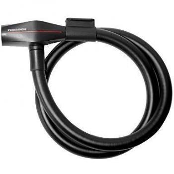 Trelock Unisex - Adulto Cable antirrobo 2231260902 Cable antirrobo Negro 85 cm