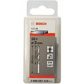 Bosch 2 608 597 219 - Brocas para carrocerías HSS-R, DIN 1897-3 x 16 x 46 mm
