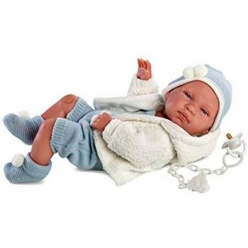 Llorens 84307 – Baby muñeca Tino para baño con pequeño Techo