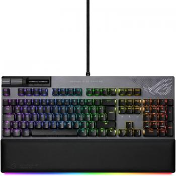 Teclado ASUS ROG STRIX Flare II Animate USB QWERTY Inglés EE. UU. Negro/Gris con iluminación RGB