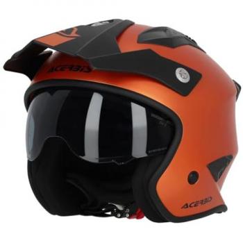 Acerbis Casco Jet Aria Metallic Naranja XS