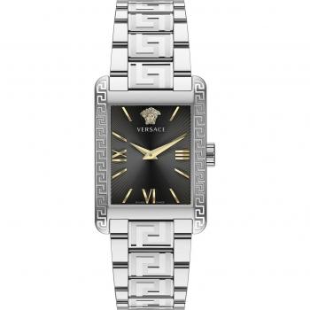 Versace Tonneau Stainless Steel Women's Watch, Gray, Size: ONE SIZE