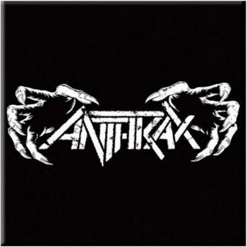 Imán para nevera Manos de Muerte Ántrax Talla Única Blanco/Negro