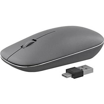 Ratón Inalámbrico T'nb Iclick Triple Connect Negro - Ratón inalámbrico recargable triple conector, color negro