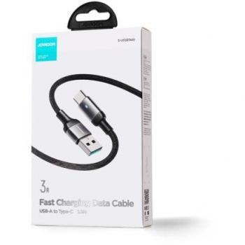Cable de Datos USB-A a Type-C Joyroom 3A, 1.2m, Negro - Serie Extraordinaria A10