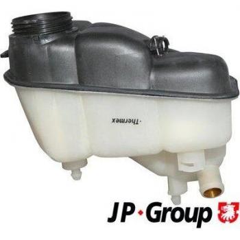 Depósito de expansión JP GROUP 1314700500, refrigerante, compatible con varios modelos de vehículos, fabricado en material resistente a la corrosión, incluye conexiones para fácil instalación y diseño optimizado para un rendimiento eficiente del si