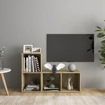 Mueble de salón vidaXL 2 piezas madera ingeniería 72x35x36,5 cm