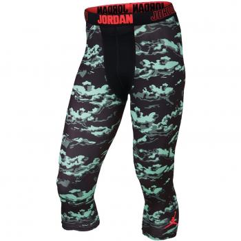 Nike Comp CLD Camo Tight - Mallas interiores 3/4 de la línea Michael Jordan para hombre, color negro, talla 3XL