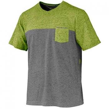 Trango JASP - Camiseta para Hombre, Color Verde Lima/Gris, Talla XL