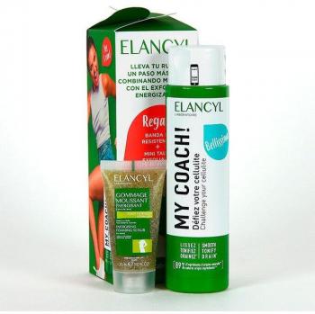 Elancyl My Coach Pack 200ml con Gel Exfoliante 30ml y Guante de Ducha Exfoliante
