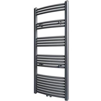 vidaXL Radiador toallero Curvo Gris 600 x 1424 mm