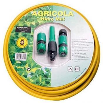 Manguera Jardin Hidro Mat Ø 15 mm. - 5/8 Rollo 15 Metros Con Accesorios