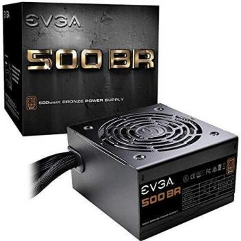 EVGA 500 BR, 80+ BRONZE 500W, Fuente de Alimentación 100-BR-0500-K2