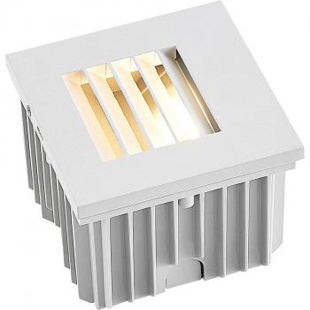 Aplique empotrado Arcchio Makio, moderno, blanco, G9, IP65, hecho de aluminio para pasillos (1 llama)
