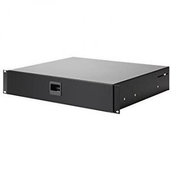 19-Inch 2U Rack Drawer Steel Black