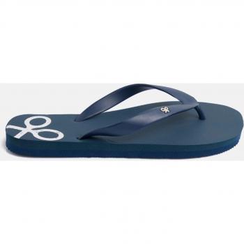 Chanclas Silbon Racket Azul para Hombre con estamado liso y suela de goma