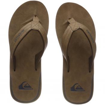Quiksilver Carver Nubuck, Chanclas para Hombre, Beige