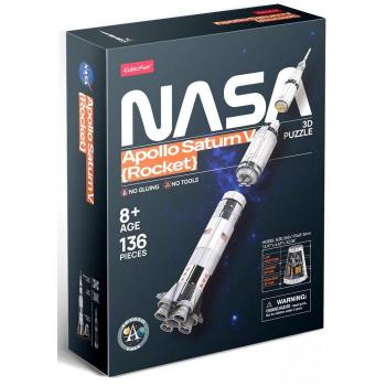 Rompecabezas 3D Apollo Saturn V Rocket 136 Piezas (Ds1059H)