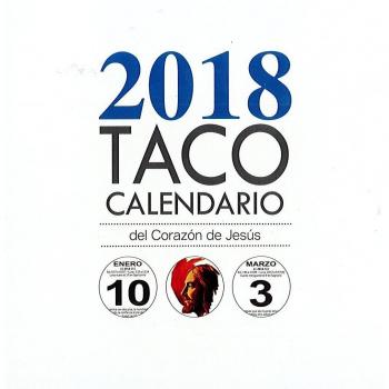 Calendario 2018. Corazón de Jesús