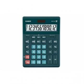 Casio Office Calculator GR-12C-DG Green, 12-Digit Display