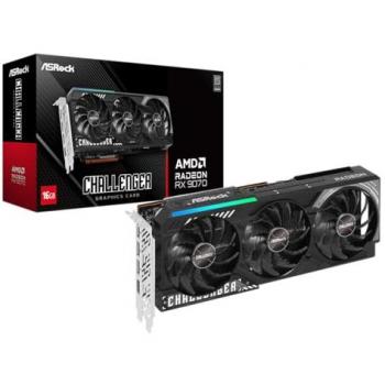 Asrock Radeon RX 9070 Challenger 16GB GDDR6 Graphics Card with Triple Fan and PCIe 5.0