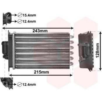 Radiador de calefacción VAN WEZEL 30006649