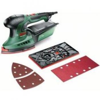 Bosch PSM 200 AES Multilijadora Orbital y Delta 200W con Velocidad de 26000 OPM, Sistema SDS y Microfiltro