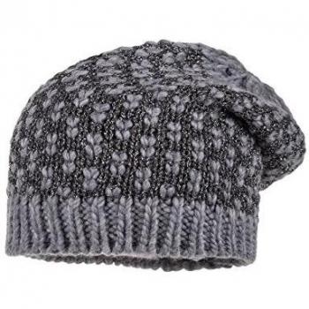 maximo Beanie mit Lurex - Gorro de punto para niñas, color grau