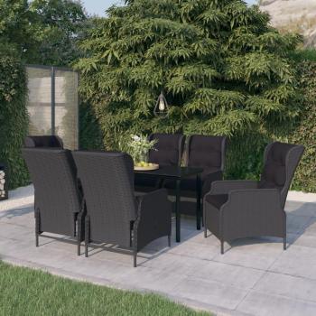 7-Piece Dark Gray Garden Dining Set