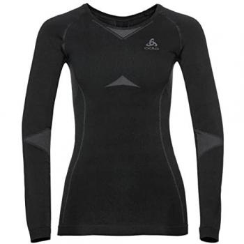 Odlo Camiseta Interior Manga Larga Performance Evolution Warm Mujer Térmica Gris/Negro XL