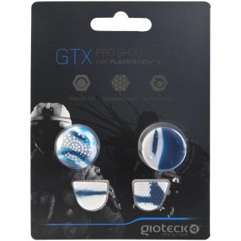 Gioteck - Pack GTX Pro Shooter Gioteck con 2 grips + 2 triggers para gatillos de mandos PS4