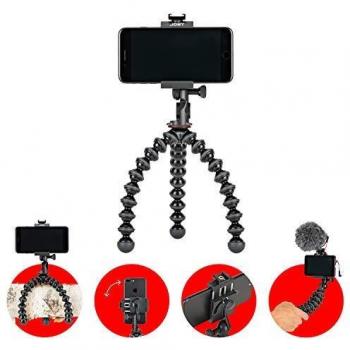 JOBY JB01551-BWW GripTight PRO 2 GorillaPod, Universal Phone Holder and Pro-Grade Flexible Tripod for Any Smartphone and iPhone with or without a Case