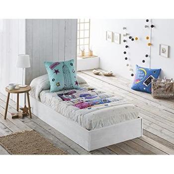 Edredón Ajustable JVR modelo CITY - 100% Algodón - Estampado Digital - Cama 80/90/105/135/150 - Fabricado en España