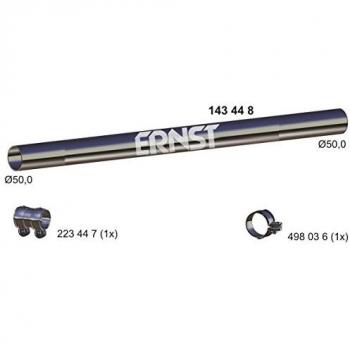 Tubo de escape ERNST 143448 para VW Golf II, III y IV Cabrio, compatible con referencias 191253203E, 1H0253203A, 1H0253203E, 357253203