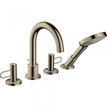 Hansgrohe HG Mezclador para bañera de 4 orificios Axor Uno Juego F Mango con perno en U BN Montaje en bañera