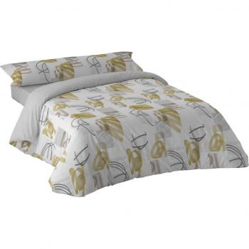 Funda Nórdica Digital Olcy Verde Invierno + Almohada para Cama 135 cm Donegal Collections