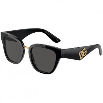 Dolce & Gabbana DG4437F Asian Fit Women's Sunglasses Black Size 51