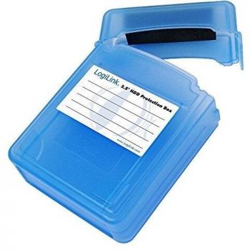 LogiLink UA0132 - Funda de protección para 2 Discos Duros de 2.5, Azul