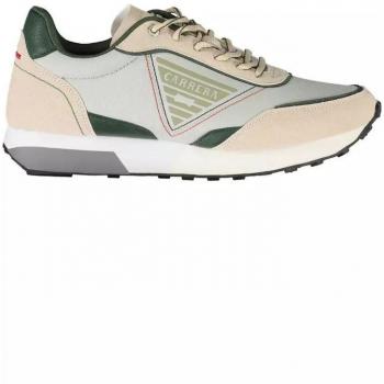 Carrera Beige Polyester Sneaker - EU41/US8, Sneakers, male, Beige, Size: 8 US, Beige Polyester Sneaker with Contrasting Details