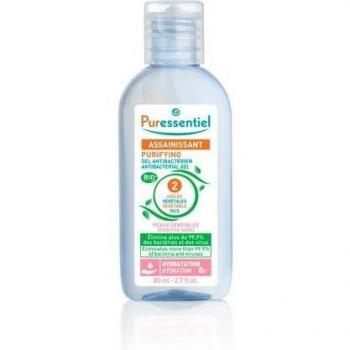 Puressentiel Gel Antibacteriano Purificante con 2 Aceites Vegetales para Pieles Sensibles 80ml