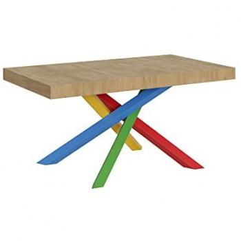 Mesa extensible Volantis 90x160/264 cm roble natural estructura multicolor 4/B