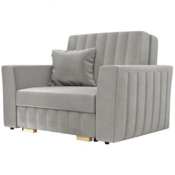 Sillón Columbus 135 Tapiz Madera 85x115x98cm, Muebles Ya Montados con Patas de Plástico