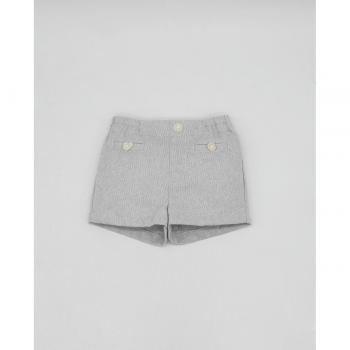Fina Ejerique Bermuda de bebé con textura gris